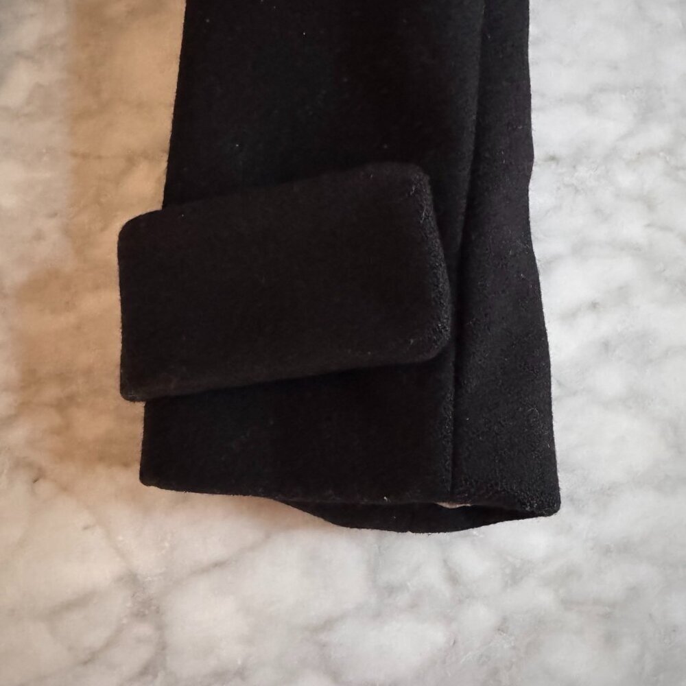 J.Crew Black Hooded Toggle Wool Coat Size 2 Fall Outfit Cozy Whimsigoth Layer - Picture 7 of 13